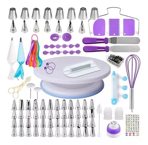 Kit Pasteleria Juego Decoracion 137 Pcs